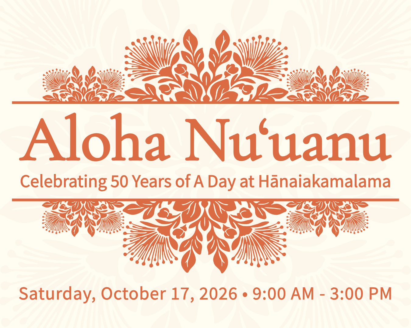 Aloha Nuʻuanu 2026: Celebrating 50 Years of A Day at Hānaiakamalama | Daughters of Hawai‘i